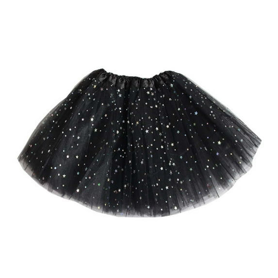 Odeerbi Girls Skirts Tutu Skirt Toddler Baby Party Multicolour Dance Ballet Outfit Sequins Princess Skirts White