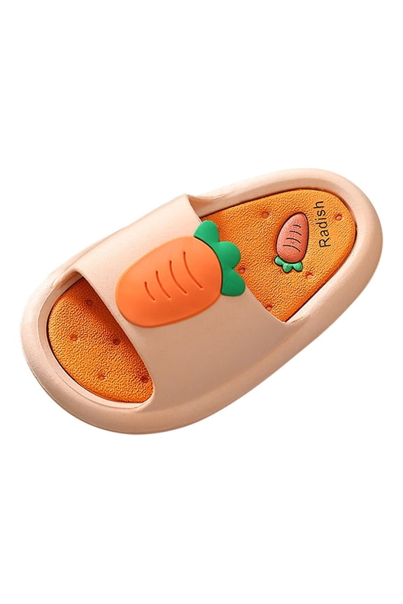 Girls Slippers Toddler Shoes Baby Boys Girls Cute Cartoon Fruit Non-slip Soft Sole Beach Slippers
