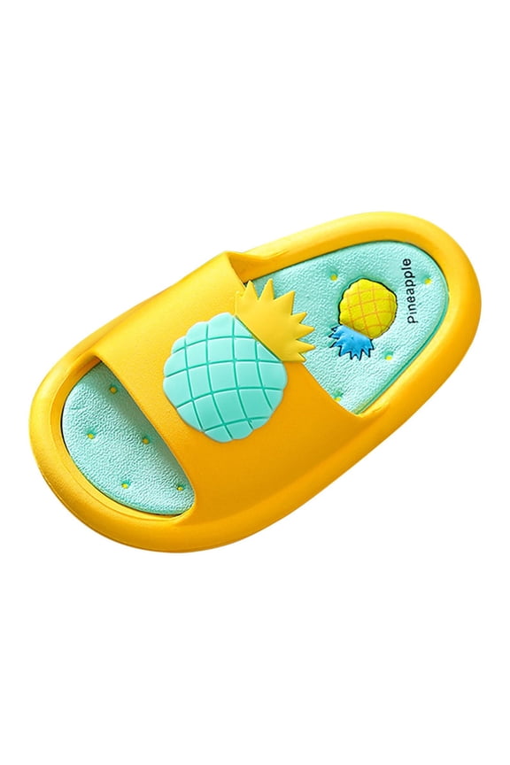 Girls Slippers Toddler Shoes Baby Boys Girls Cute Cartoon Fruit Non-slip Soft Sole Beach Slippers