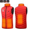 thumbnail image 1 of Odeerbi Halloween Heated Vest with 4 Heating Zones for Men Women Lightweight Winter Warm USB Rechargeable Heated Jacket Plus Size Ghost Print Heated Coat Red without Power Bank, 1 of 4