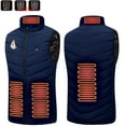 thumbnail image 1 of Odeerbi Halloween Heated Vest with 4 Heating Zones for Men Women Lightweight Winter Warm USB Rechargeable Heated Jacket Plus Size Heated Coat Blue without Power Bank, 1 of 4