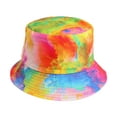 thumbnail image 1 of Odeerbi Hawaii Beach Hats for Men Women Reversible Bucket Hat for Sun Protection Sun Hat Color Painted Tie Dyed Fisherman Hats Outdoor Sunscreen Multicolor, 1 of 4