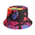 thumbnail image 1 of Odeerbi Hawaii Beach Hats for Men Women Reversible Bucket Hat for Sun Protection Sun Hat Color Painted Tie Dyed Fisherman Hats Outdoor Sunscreen Multicolor, 1 of 4