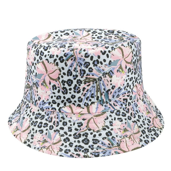 Odeerbi Hawaii Beach Hats for Men Women Bucket Hats for Sun Protection Summer 2025 Fashion Flower Outdoor Sun Hat Fisherman Hat Pink