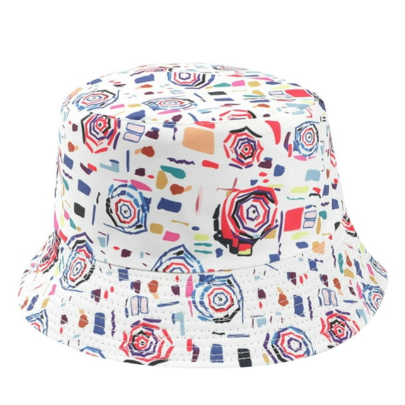 Odeerbi Hawaii Beach Hats for Men Women Bucket Hats for Sun Protection Summer 2025 Fashion Sunflower Print Outdoor Sun Hat Fisherman Hat Multicolor