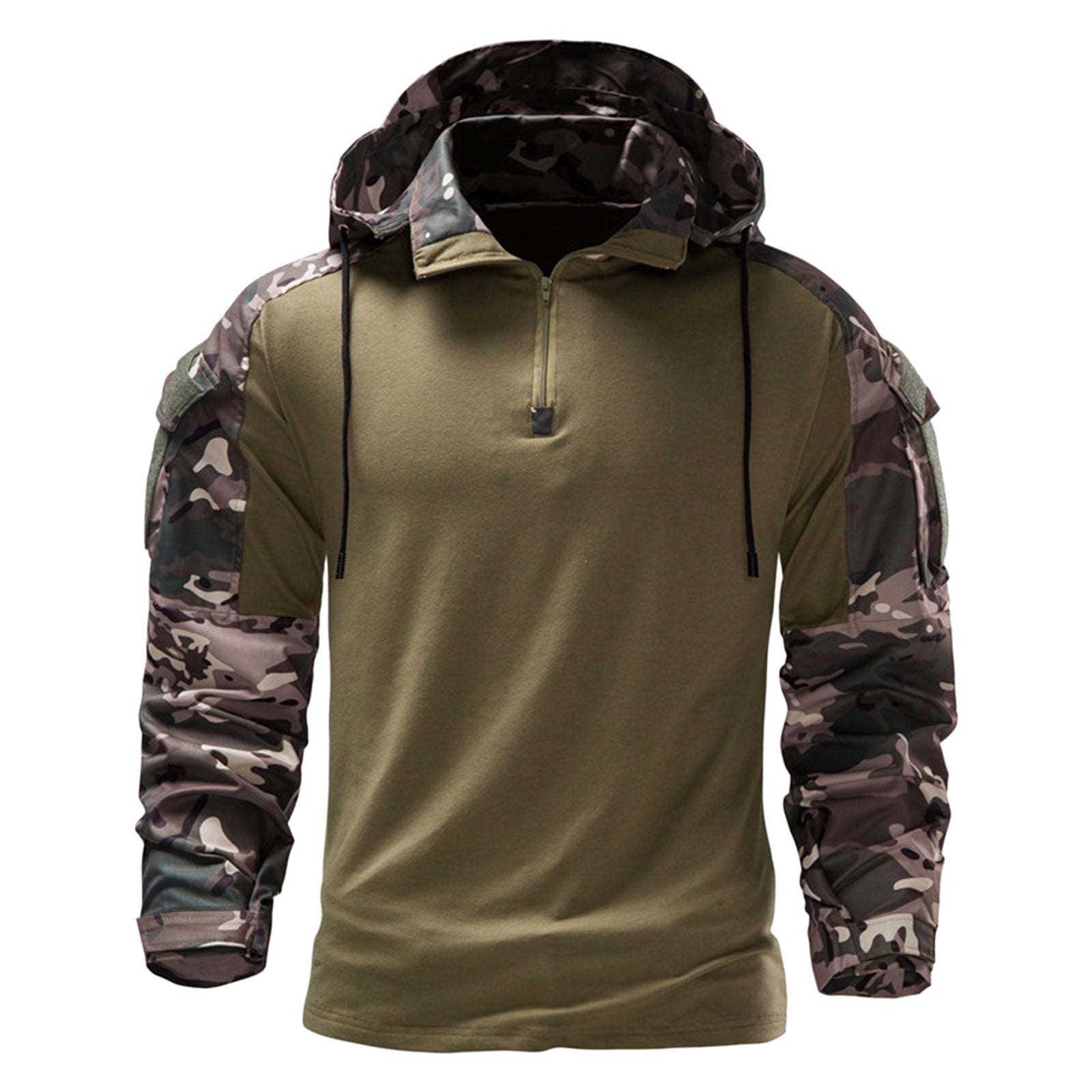 Camouflage Long-Sleeved Hooded Zipper Jacket Camouflage Long-Sleeved Hooded Zipper Jacket