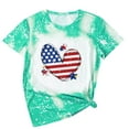 thumbnail image 1 of Odeerbi Independence Day Mother Daughter Matching Outfits Patriotic Shirt for Women Parent Child Summer 2025 Fashion Mother's Day Short Sleeve T-shirt Green, 1 of 9