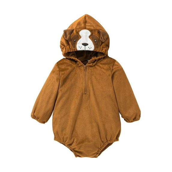 Odeerbi Infant Baby Cute New Baby Romper And Cute Autumn Hooded Jumpsuit