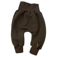 thumbnail image 1 of Odeerbi Infant Boys Girls Cotton Pants Winter Thermal Trousers Fall Winter Warm Pants Fleece Leggings High Waist Thickened Cotton Trousers Outer Wear Green 6-9 Months, 1 of 6