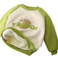 thumbnail image 1 of Odeerbi Infant Boys Girls Fall Winter Fleece Basic Layering T-Shirt Thermal Cotton Basic Tees Children's Long Sleeve Round Neck Tops Base Layer Shirt Infant Clothes Green, 1 of 4