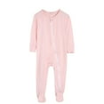 thumbnail image 1 of Odeerbi Infant Boys Girls Fall Winter Long Sleeve Romper Jumpsuit Cotton Baby Clothes Solid Color Baby Crawling Suit Long Jumpsuit Newborn Pajamas, 1 of 3