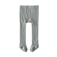 thumbnail image 1 of Odeerbi Infant Girls Cotton Pantyhose Soft Tights Spring Fall Leggings Children's Thickened Stretchy Tights Pants Solid Color Socks Infant Clothes Gray, 1 of 3