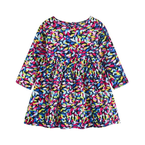Odeerbi Infant Girls Long Sleeve Cute Floral Dresses Cotton Princess Dress Childrens Spring A-Line Dress Infant Girls Clothes