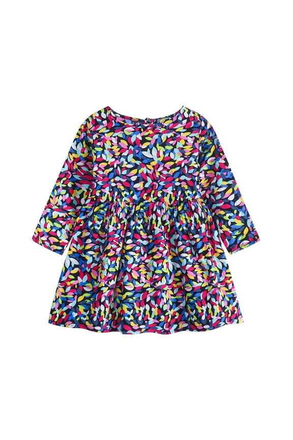 Infant Girls Long Sleeve Cute Floral Dresses Cotton Princess Dress Childrens Spring A-Line Dress Infant Girls Clothes