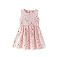 thumbnail image 1 of Odeerbi Infant Girls Tank Dress Floral Sun Dress 6-36 Months Children's Sleeveless Dresses Baby Cute Printed Dresses Pink, 1 of 6