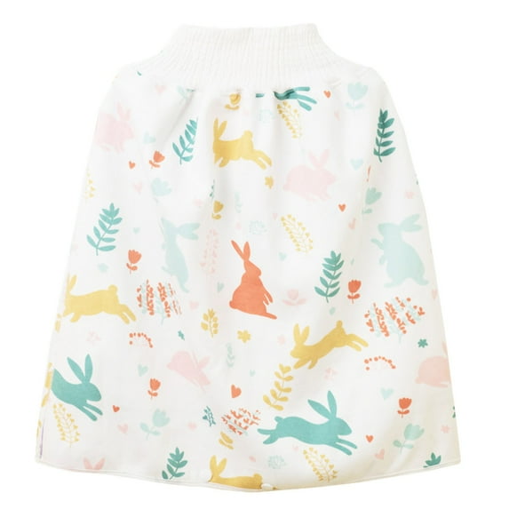 Odeerbi Infant Girls Waterproof Diaper Skirt Comfy Breathable Potty Training Diaper Shorts High Waist Urinary Skirt Baby Skirt Yellow