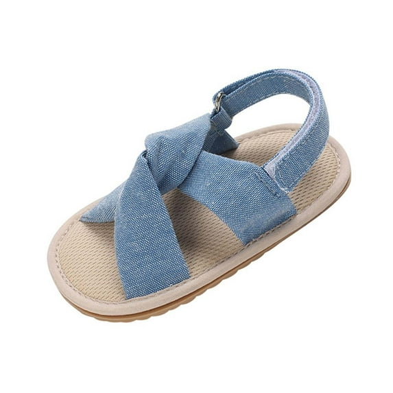 Odeerbi Infant Toddler Boys Girls Sandals Soft Sole Shoes Slip Resistant Prewalker Baby Non Slip Summer Sandals Blue