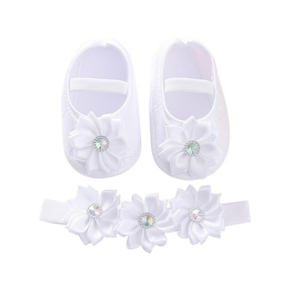 Odeerbi Infant Toddler Boys Girls Sandals Soft Sole Shoes Slip Resistant Prewalker Baby Non Slip Summer Sandals White