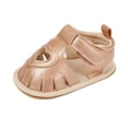 thumbnail image 1 of Odeerbi Infant Toddler Boys Girls Soft Sole Shoes Slip Resistant Prewalker Summer Non Slip Baby Shoes Gold, 1 of 8