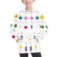 thumbnail image 1 of Odeerbi Kids Boys Christmas Hoodies Fall Winter Pullover Hooded Sweatshirts 4-14 Years Children's Christmas Printed Hoodie Long Sleeve Top Sweatshirt Kids Clothes White, 1 of 7