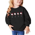 thumbnail image 1 of Odeerbi Kids Boys Girls Christmas Crewneck Sweatshirts Fall Winter Cotton Pullover Sweatshirt Winter Christmas Letter Print Long Sleeve Sweatshirt Kids Clothes Black, 1 of 5