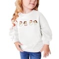 thumbnail image 1 of Odeerbi Kids Boys Girls Christmas Crewneck Sweatshirts Fall Winter Cotton Pullover Sweatshirt Winter Christmas Letter Print Long Sleeve Sweatshirt Kids Clothes White, 1 of 5