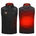 thumbnail image 1 of Odeerbi Kids Boys Girls Christmas Lightweight Heated Vest Winter Thermal Heated Jackets Kids Plus Size USB Intelligent Constant Temperature 2 Areas Heated Coat Kids Clothes Black without Power Bank, 1 of 6