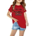 thumbnail image 1 of Odeerbi Kids Boys Girls Christmas T-shirt Christmas Print Casual Short Sleeve Tops Shirt Kids Clothes Red, 1 of 4