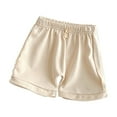 thumbnail image 1 of Odeerbi Kids Boys Girls Cotton Bermuda Shorts 6 Months-5 Years Child Spring Summer Shorts Infants Five Minutes Pants Comfortable Loose Cotton Shorts Beige, 1 of 4