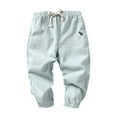 thumbnail image 1 of Odeerbi Kids Boys Girls Cotton Jogger Pants Cartoon Printed Sweatpants Children's Casual Floral Print Loose Strap Ankle Pants Full Length Pants Green, 1 of 3