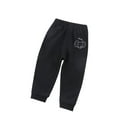 thumbnail image 1 of Odeerbi Kids Boys Girls Cotton Sweatpants Solid Color Jogger Pants Sports Workout Pants Children Casual Thin Elastic Waistband Athletic Pants With Rubber Bands Black, 1 of 4