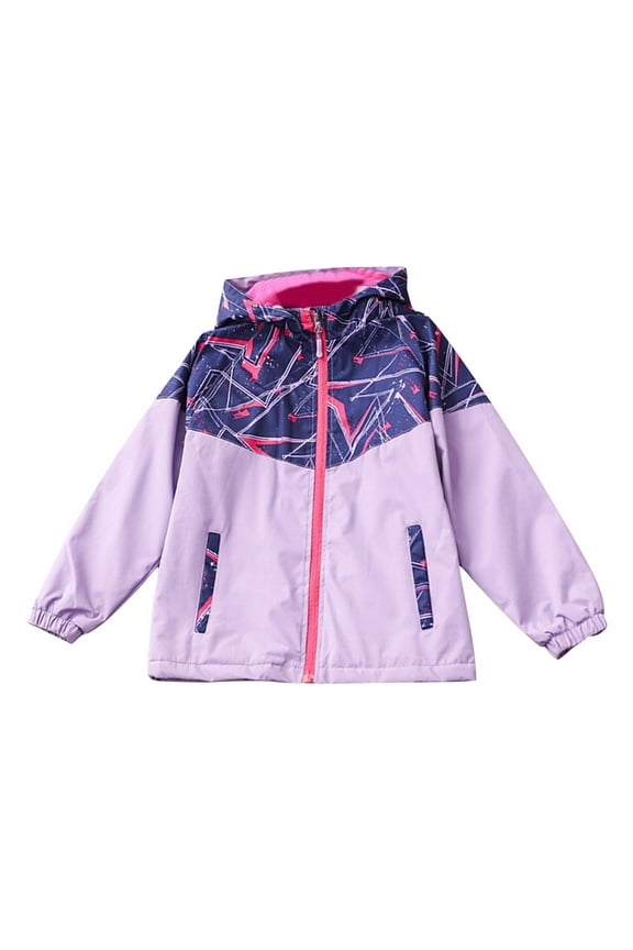 Kids Boys Girls Fleece Lined Softshell Jacket Camouflage Winter Thermal Windproof Waterproof Windbreaker Kids Coat Printing Hooded Technical Jacket Kids Clothes Purple