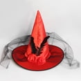 thumbnail image 1 of Odeerbi Kids Boys Girls Halloween Witch Hat Rose Tulle Wide Brim Pointed Tall Hat Party Dress Up Accessory, 1 of 4