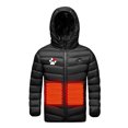 thumbnail image 1 of Odeerbi Kids Boys Girls Heated Jacket Kids Puffer Coat Children USB Intelligent Constant Temperature 3 Areas Heated Coat Plus Size Winter Windproof Heated Jacket Black 10-11 Years without Power Bank, 1 of 7