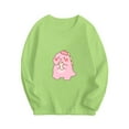 thumbnail image 1 of Odeerbi Kids Boys Girls Long Sleeve Cotton Shirt Fall Winter Dinosaur Base Layer Undershirt Fashion Casual Round Neck Printing Tops Mint Green, 1 of 3