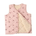 thumbnail image 1 of Odeerbi Kids Boys Girls Quilted Puffer Vest Fall Winter Thermal Gilet Down Vest Children's Single Breasted Thick Fleece Warm Sleeveless Jacket Coat Kids Clothes Pink, 1 of 4