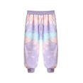 thumbnail image 1 of Odeerbi Kids Boys Girls Tie-dye Sweatpants Cotton Jogger Pants Child's Baby Long Workout Pants Cute Athletic Pants Purple, 1 of 3