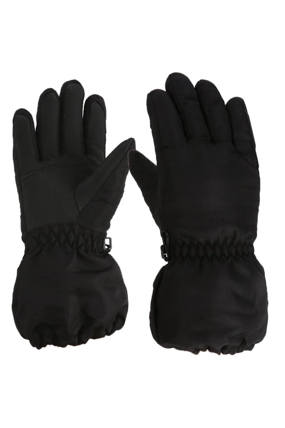 Kids Boys Girls Winter Waterproof Ski Gloves Snowboard Mittens Toddler Snow Gloves Kids Ski Winter Gloves Waterproof Windproof Children Warm Gloves Black 4-10 Years