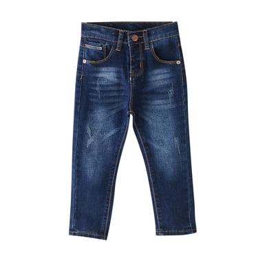 Aazon.co: Peacolate 5-10years Little Big Girls Star Bordado Azul Deni Onos