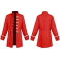 thumbnail image 1 of Odeerbi Kids Boys Renaissance Medieval Coat Stand Collar Halloween Victorian Jacket for Stage Performance, 1 of 6