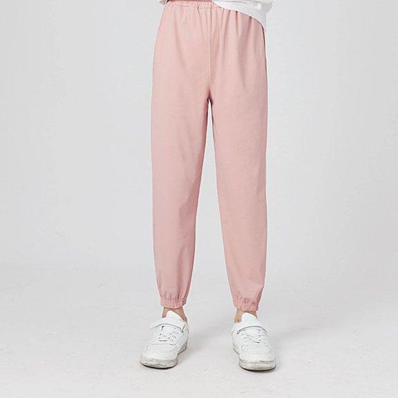 Odeerbi Kids Boys Sweatpants Solid Color Jogger Pants Children's Workout Pants Quick Drying Long Athletic Pants Thin Sports Pants Long Pants