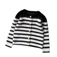 thumbnail image 1 of Odeerbi Kids Girls Cardigan Sweater New Children's Winter Fashion Casual Solid Color Coat Sweater Cardigan Black, 1 of 8