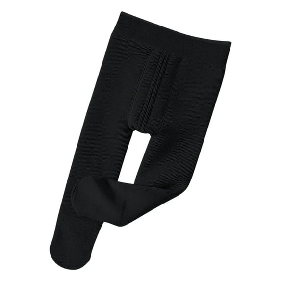 Odeerbi Kids Girls Fleece Lined Pantyhose Cotton Tights Winter Thermal Leggings Kids Thickened Stretchy Tights Pants Thin Fleece Sunflower Socks Kids Clothes Black