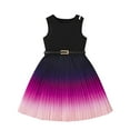 thumbnail image 1 of Odeerbi Kids Girls Gradient Pleated Dress Summer Tank Dress Cute Chiffon Dresses Solid Color Sleeveless Round Neck A-Line Dress Kids Girls Clothes, 1 of 7