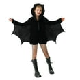 thumbnail image 1 of Odeerbi Kids Girls Halloween Dresses Stage Performance Dress Outfits Solid Color Black Role Playing Dress Black, 1 of 6