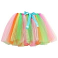 thumbnail image 1 of Odeerbi Kids Girls Layered Tutu Skirt Tulle Dance Skirts Toddler Baby Cute Multicolour Net Yarn Princess Skirt Multi-color Bow Skirt Pink 8-10 Years, 1 of 4