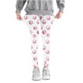 thumbnail image 1 of Odeerbi Kids Girls Leggings Cartoon Print Stretchy Tights Pants High Waist Circular Printed Pants Stretchy Soft Tights Kids Summer Leggings School Wearing Pink, 1 of 5
