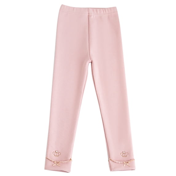 Odeerbi Kids Girls Leggings Cotton Stretchy Tights Pants Kids Kids Comfortable Leggings Great Softness Breathable Pants Kids Clothes Pink