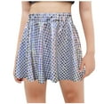 thumbnail image 1 of Odeerbi Kids Girls Metallic Pleated Skirt Elastic Waist Dance Party Shiny A Line Mini Skirt, 1 of 3