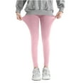 thumbnail image 1 of Odeerbi Kids Girls Modal Leggings Solid Color Stretchy Tights Comfortable Softness Pants, 1 of 7